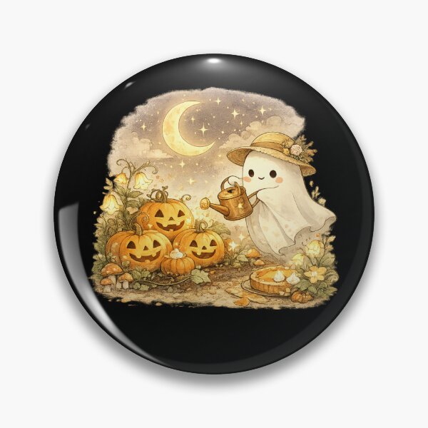 Item preview, Cute Ghost Pumpkin Garden Shirt | Cottagecore Halloween | Cozy Spooky Autumn | Whimsical Ghost Fall Gift designed and sold by MrDev.