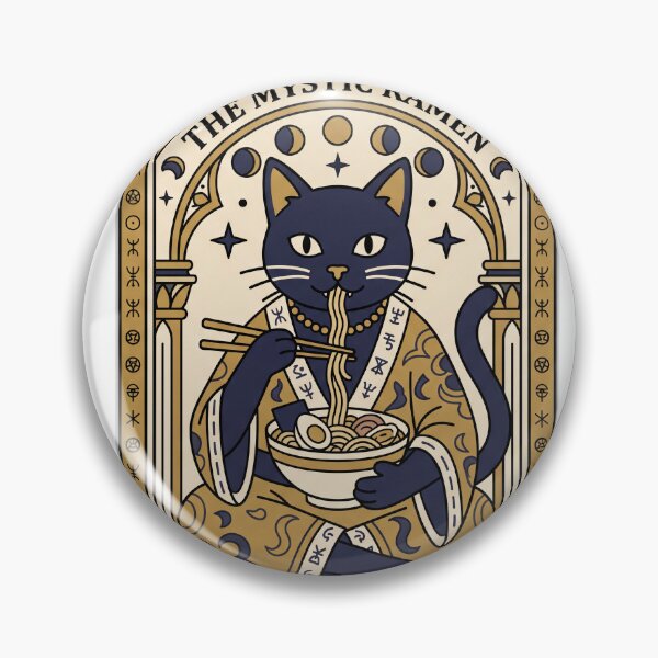Item preview, The Noodle Tarot Card Mystic Cat Ramen Reader designed and sold by ryanguas.