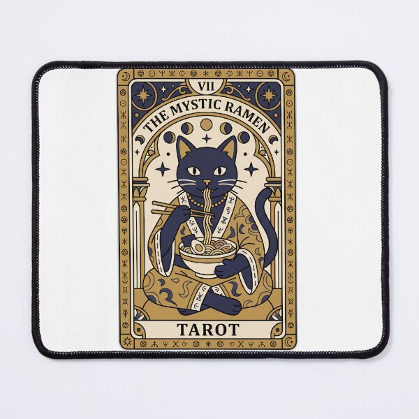 Item preview, The Noodle Tarot Card Mystic Cat Ramen Reader designed and sold by ryanguas.