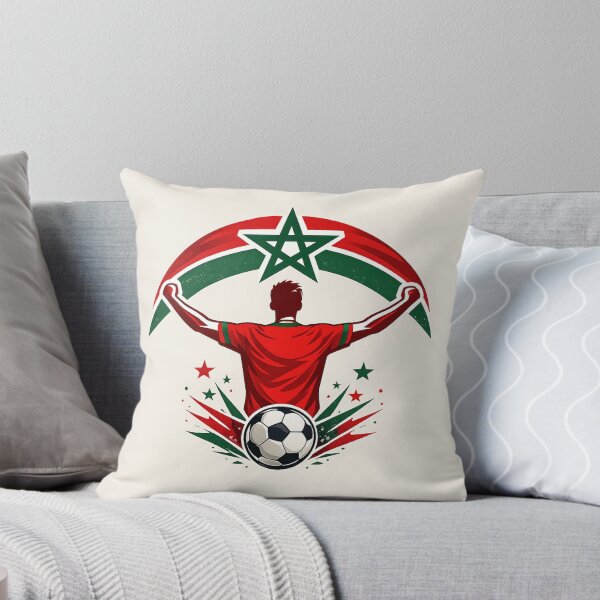 Item preview, Morocco Soccer Fan Patriotic Supporter designed and sold by Corvoria.