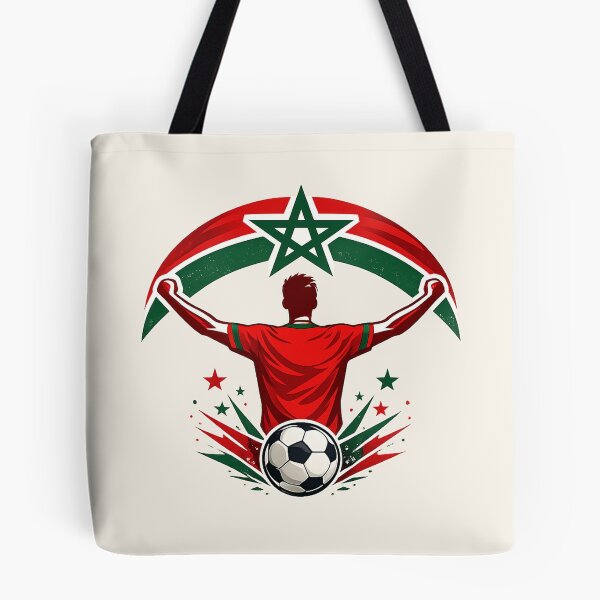 Item preview, Morocco Soccer Fan Patriotic Supporter designed and sold by Corvoria.