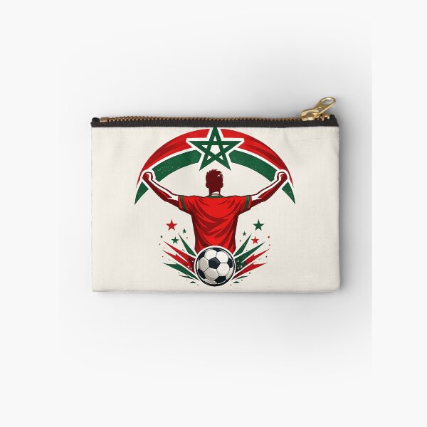 Item preview, Morocco Soccer Fan Patriotic Supporter designed and sold by Corvoria.