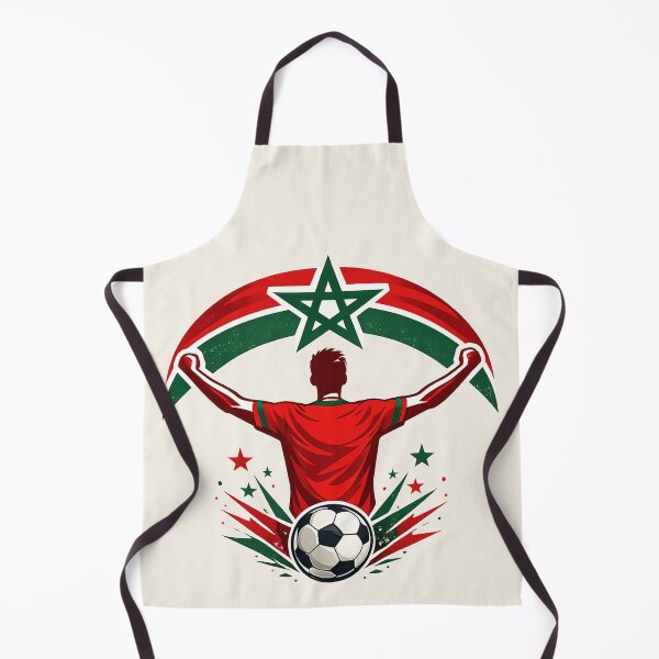 Item preview, Morocco Soccer Fan Patriotic Supporter designed and sold by Corvoria.