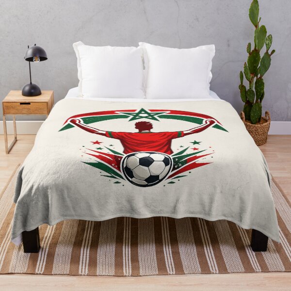 Item preview, Morocco Soccer Fan Patriotic Supporter designed and sold by Corvoria.