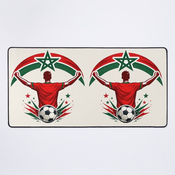 Item preview, Morocco Soccer Fan Patriotic Supporter designed and sold by Corvoria.
