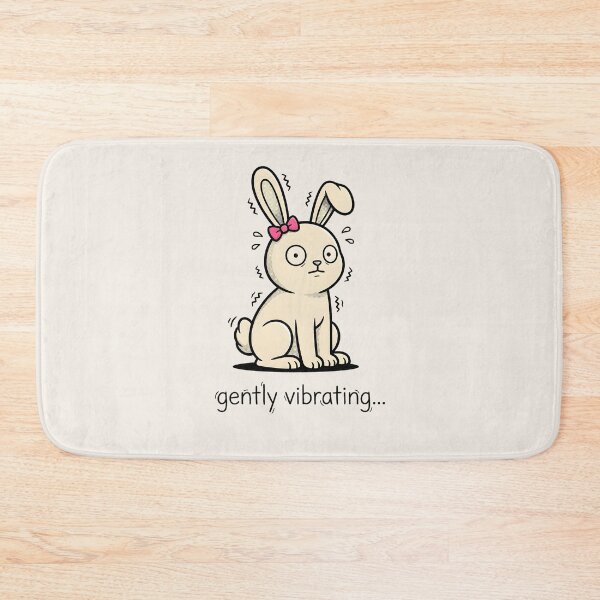 Item preview, Anxious Rabbit gently vibrating... | Anxiety Humor Meme designed and sold by BeanToePets.