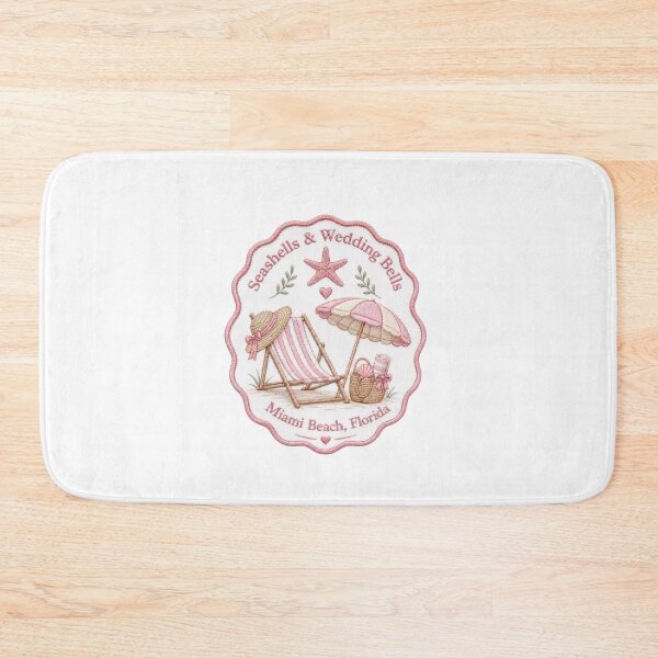 Item preview, Seashells and Wedding Bells Miami Beach Florida Romantic Coastal Design designed and sold by AveniaOficial.