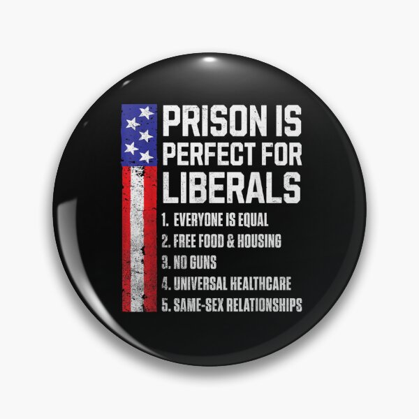 Item preview, Funny Anti Liberal Political Satire USA Flag Prison Is Perfect For Liberals Design designed and sold by MassonCalepon.