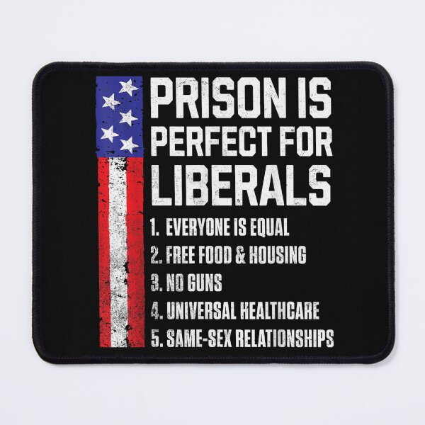 Item preview, Funny Anti Liberal Political Satire USA Flag Prison Is Perfect For Liberals Design designed and sold by MassonCalepon.