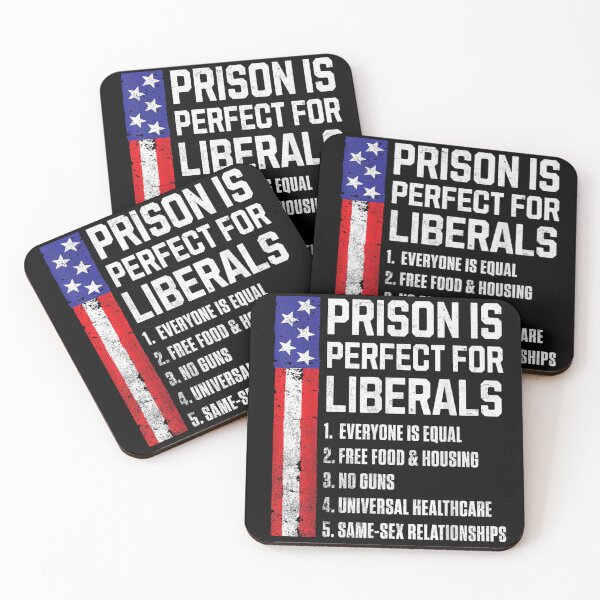 Item preview, Funny Anti Liberal Political Satire USA Flag Prison Is Perfect For Liberals Design designed and sold by MassonCalepon.