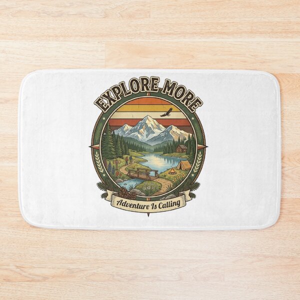 Item preview, Explore More Adventure Is Calling Vintage National Park Retro Camping Design designed and sold by CreativeNest Prints.