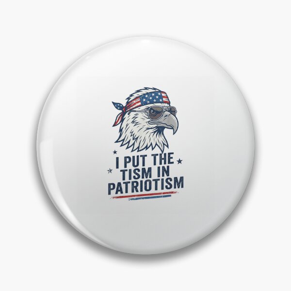 Item preview, I Put The Tism In Patriotism Neurodivergent Eagle Sunglasses Design designed and sold by LizzyKeiko.