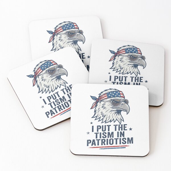 Item preview, I Put The Tism In Patriotism Neurodivergent Eagle Sunglasses Design designed and sold by LizzyKeiko.