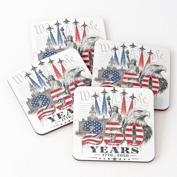 Item preview, We The People America 250 Years Quarter Sestercentennial Patriotic Art designed and sold by LizzyKeiko.