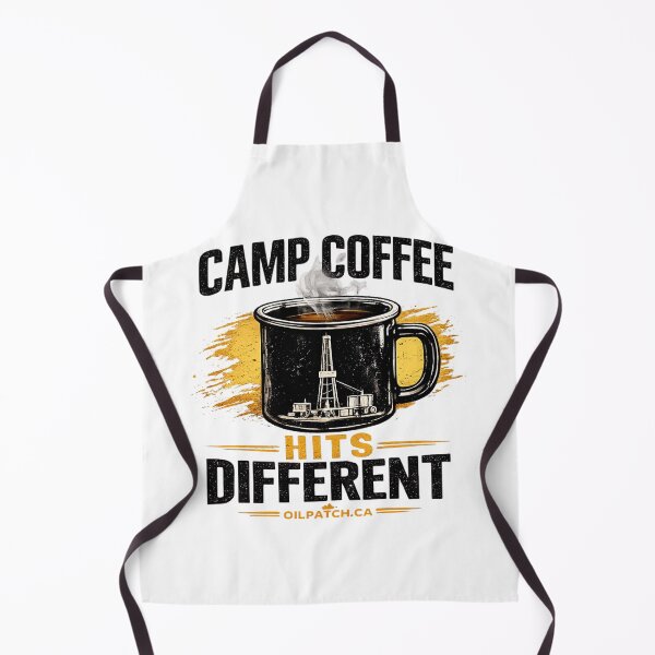 Item preview, Camp Coffee Hits Different | Oilfield Coffee Mug Design designed and sold by DigiWoosh.