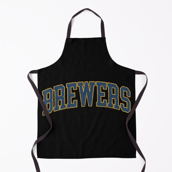 Item preview, Vintage Brewers Baseball Varsity Letter Distressed Navy Yellow Sports Merch designed and sold by LizzyKeiko.