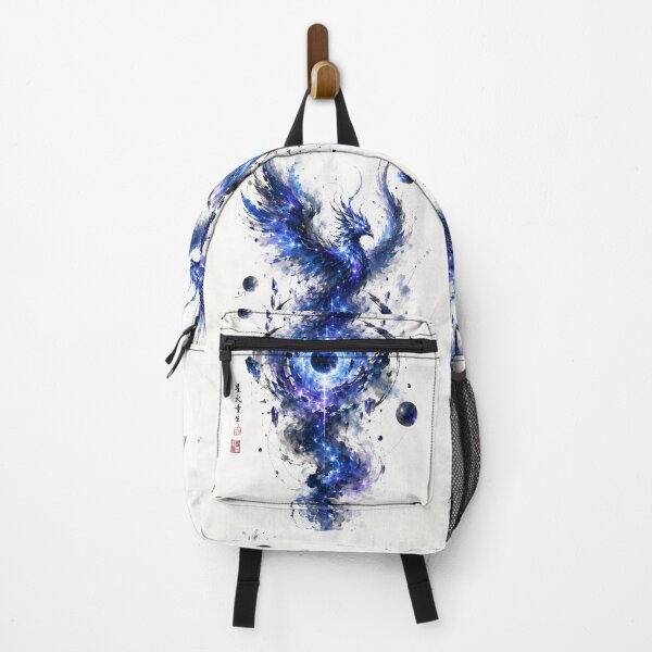 Item preview, Cosmic Phoenix Rebirth | Blue Galaxy Bird Space Fantasy Watercolor Art designed and sold by Dyan4.