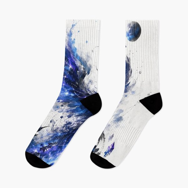 Item preview, Cosmic Phoenix Rebirth | Blue Galaxy Bird Space Fantasy Watercolor Art designed and sold by Dyan4.