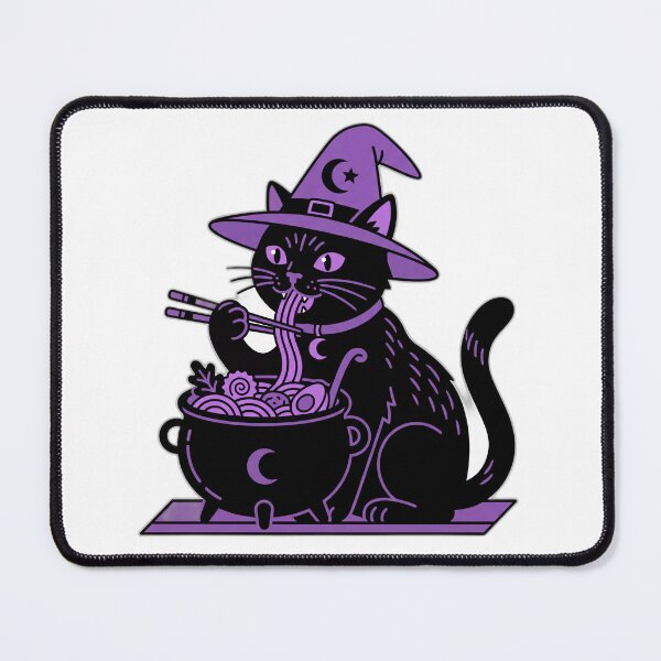 Item preview, Witchy Black Cat Cauldron Ramen Magic Potion designed and sold by ryanguas.