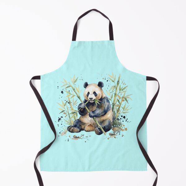 Item preview, Watercolor panda eating bamboo designed and sold by TheMagicIcon.