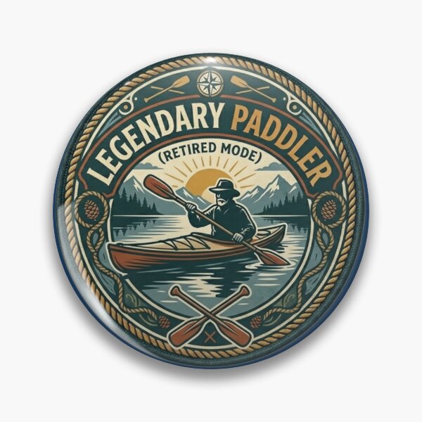 Item preview, Legendary Paddler Retirement Kayaking Funny Outdoor Gift designed and sold by thoughtswear.