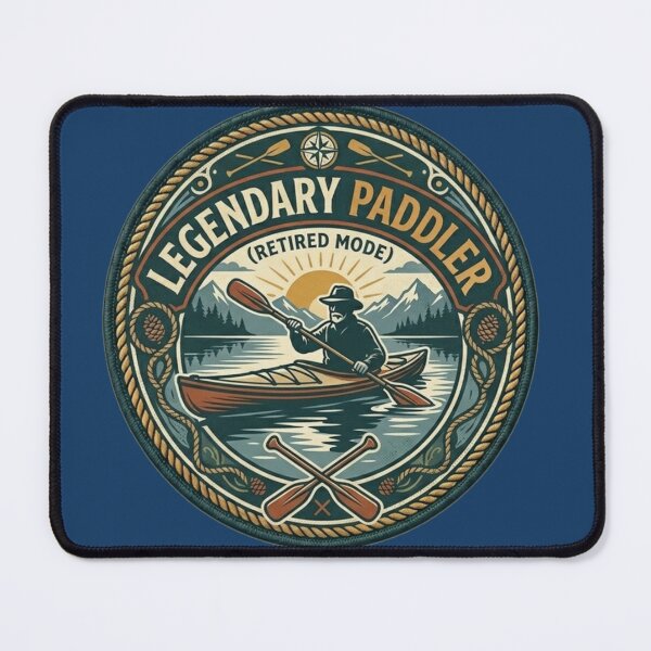 Item preview, Legendary Paddler Retirement Kayaking Funny Outdoor Gift designed and sold by thoughtswear.