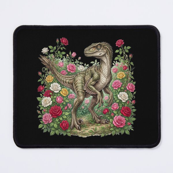 Item preview, Velociraptor in the rose garden designed and sold by ReneMM.
