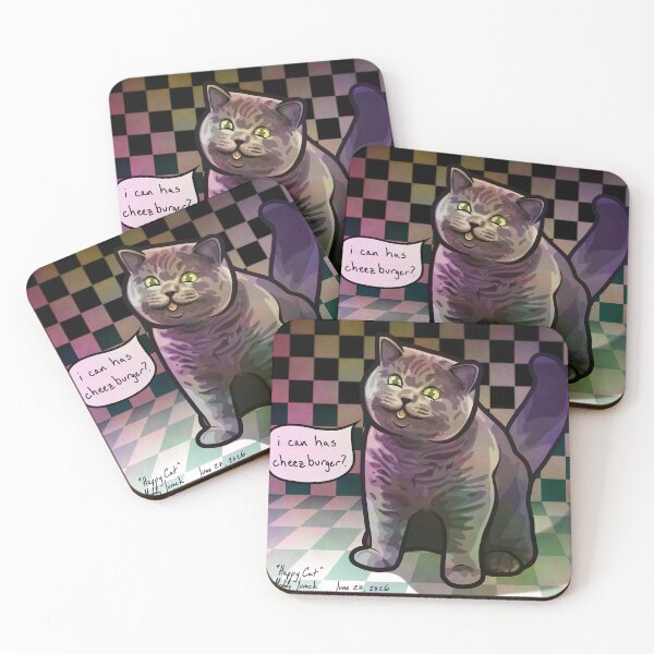 Item preview, Daily Meddycation #84 - "Happy Cat" designed and sold by Art by Meddy Jurack.