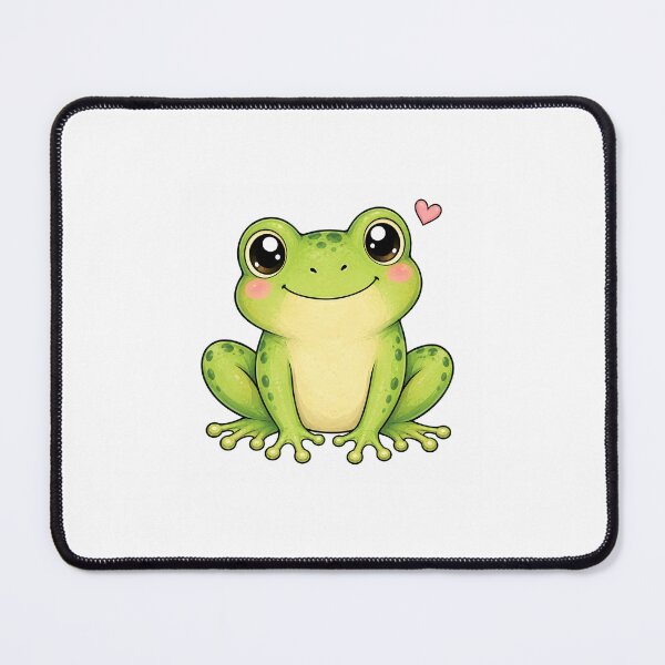 Item preview, Cute Kawaii Frog Illustration | Adorable Green Frog Cartoon | Funny Frog Sticker Design | Cottagecore Animal Art | Cute Frog Gift designed and sold by holistech.