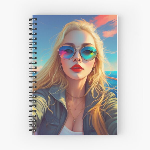 Item preview, Riviera Summer Selfie Blonde Woman Sunglasses Boat Art designed and sold by UmSkelig834.