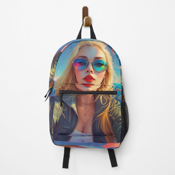Item preview, Riviera Summer Selfie Blonde Woman Sunglasses Boat Art designed and sold by UmSkelig834.