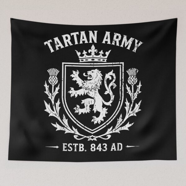 Item preview, Tartan Army Established 843 AD Scotland Pride Crest Vintage Design designed and sold by Taniyah Gomes.