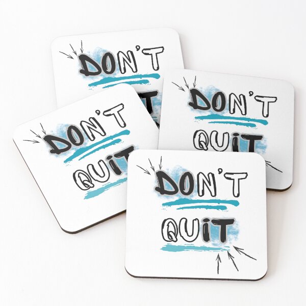 Item preview, Don’t Quit Motivational Quote designed and sold by Snedsdigital.