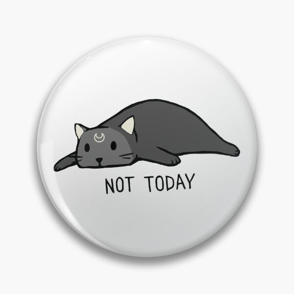 Item preview, Lazy Luna Cat "Not Today" Funny Celestial Cat Illustration designed and sold by LunaCat Studio.