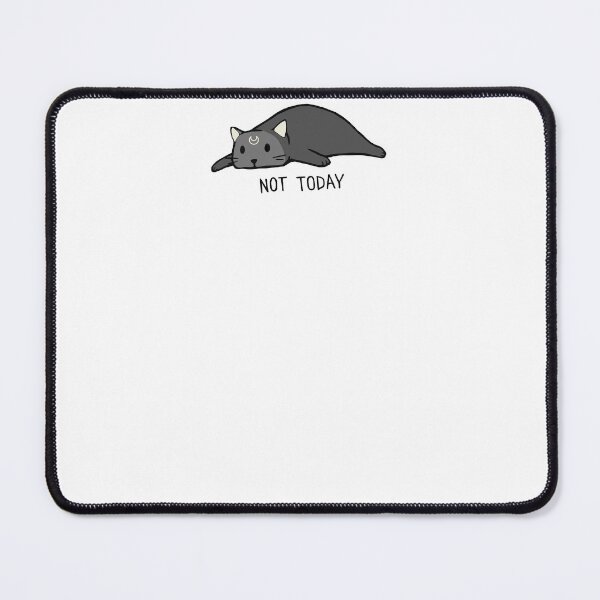 Item preview, Lazy Luna Cat "Not Today" Funny Celestial Cat Illustration designed and sold by LunaCat Studio.