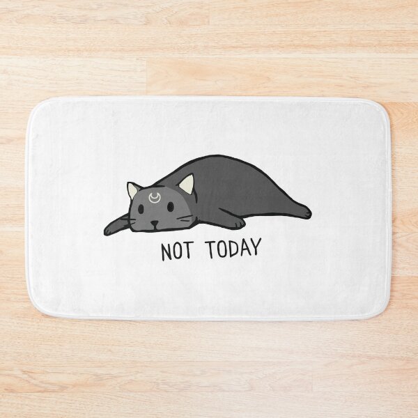 Item preview, Lazy Luna Cat "Not Today" Funny Celestial Cat Illustration designed and sold by LunaCat Studio.