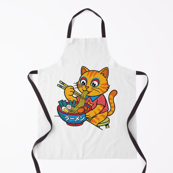 Item preview, Retro 1960s Pop Art Comic Book Cat Ramen designed and sold by ryanguas.