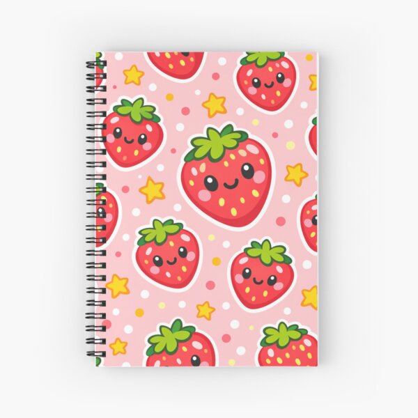 Item preview, Kawaii Cute aStrawberry Pattern | Summer Fruit Seamless Print designed and sold by Aramdesing.