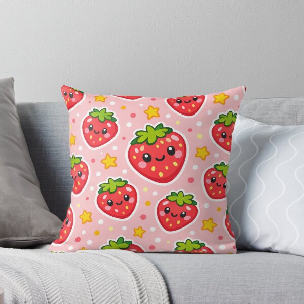 Item preview, Kawaii Cute aStrawberry Pattern | Summer Fruit Seamless Print designed and sold by Aramdesing.