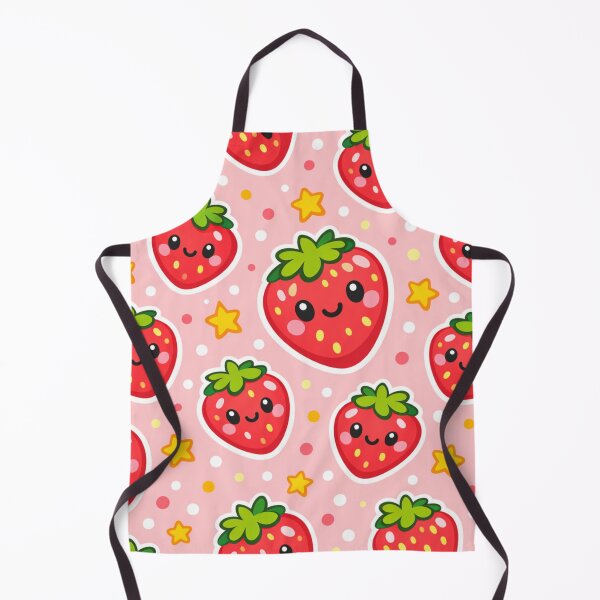 Item preview, Kawaii Cute aStrawberry Pattern | Summer Fruit Seamless Print designed and sold by Aramdesing.