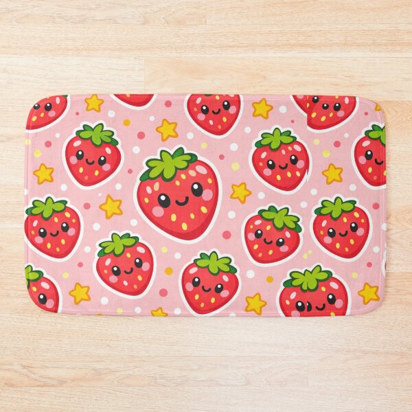 Item preview, Kawaii Cute aStrawberry Pattern | Summer Fruit Seamless Print designed and sold by Aramdesing.