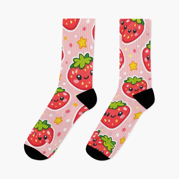 Item preview, Kawaii Cute aStrawberry Pattern | Summer Fruit Seamless Print designed and sold by Aramdesing.