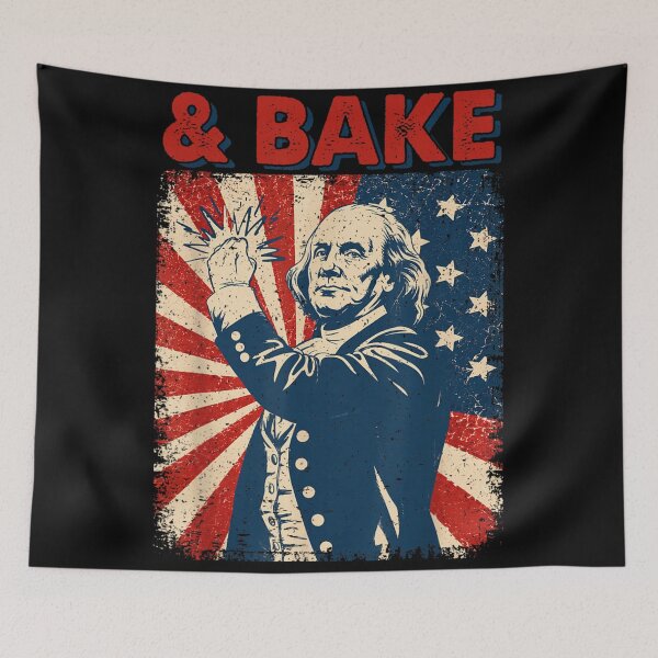 Item preview, Vintage Shake And Bake Benjamin Franklin Fourth Of July Patriotic Gift designed and sold by Taniyah Gomes.