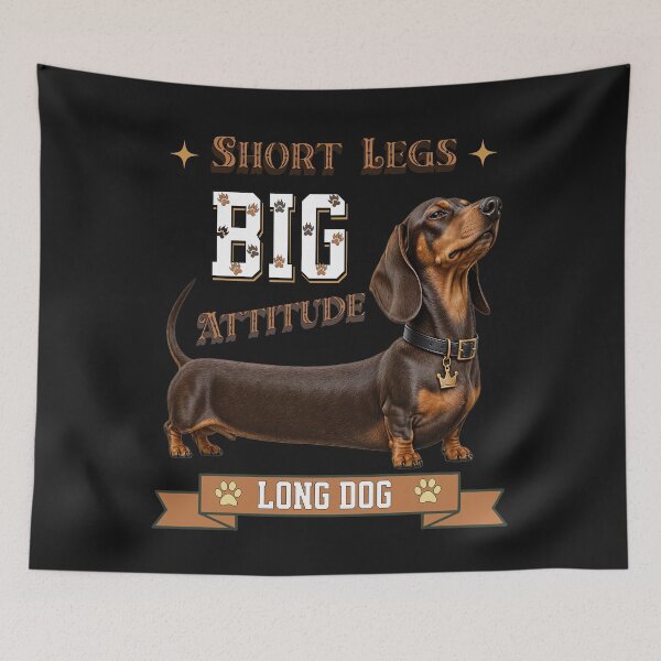 Item preview, Short Legs Big Attitude Long Dog Dachshund  designed and sold by PawPlanetPro.