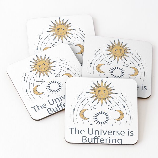 Item preview, "The Universe is Buffering" Funny Celestial Art - Sarcastic Tarot Sun Graphic - Mystic Tech Humor designed and sold by BestChoiceService.