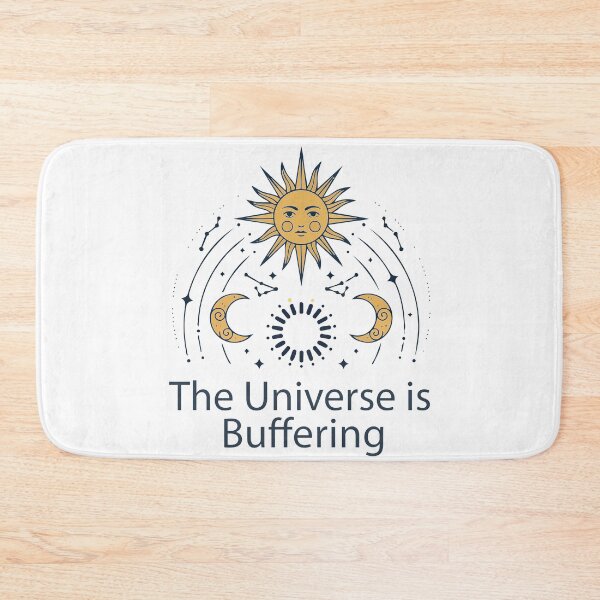 Item preview, "The Universe is Buffering" Funny Celestial Art - Sarcastic Tarot Sun Graphic - Mystic Tech Humor designed and sold by BestChoiceService.