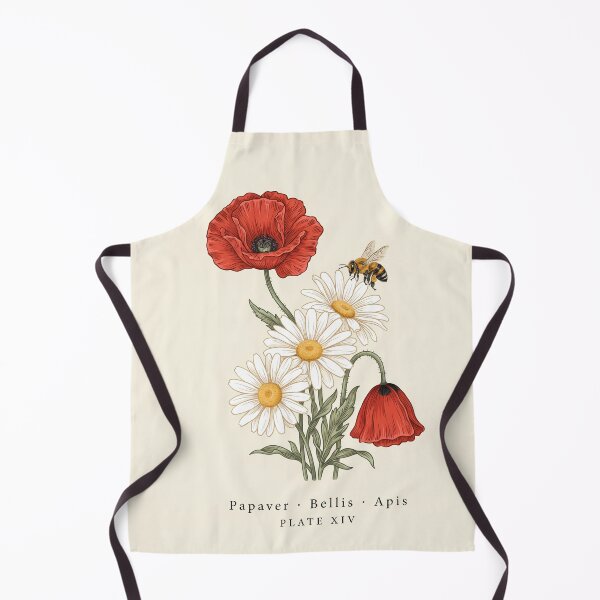 Item preview, Botanical Wildflowers Poppy and Daisy Illustration designed and sold by NuvoraNest.
