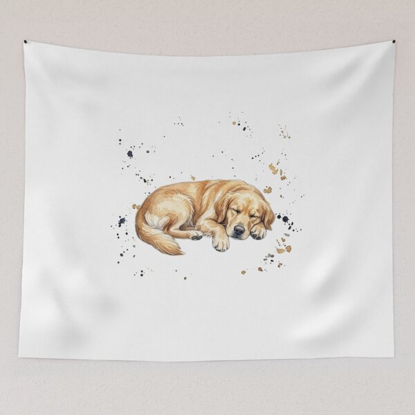 Item preview, Golden Retriever in Watercolors Sleeping designed and sold by TheMagicIcon.