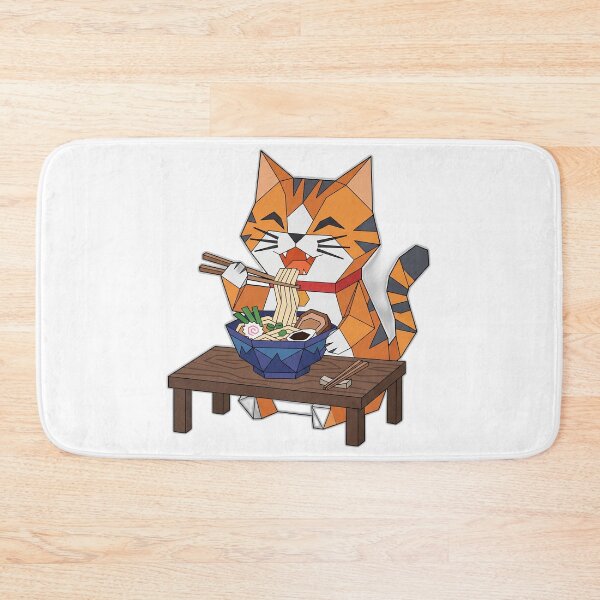 Item preview, Origami Papercraft Cat Ramen Geometric Art designed and sold by ryanguas.