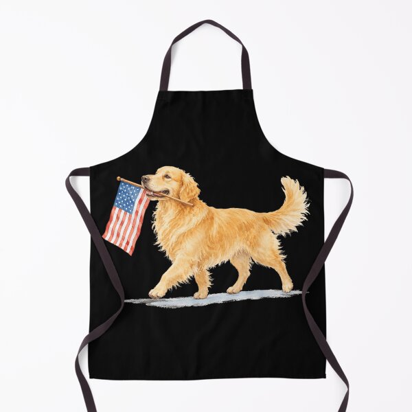 Item preview, Golden Retriever Dog Carrying American Flag Watercolor Patriotic Pet Lover Gift designed and sold by Serene woods.